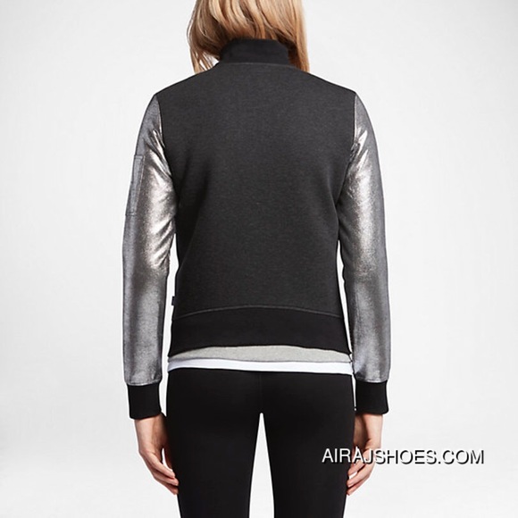 Converse metallic zip up bomber sweater jacket s - Picture 10 of 10